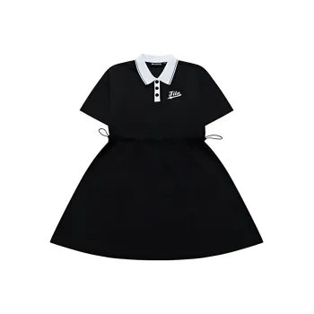 FILA FUSION SS24 Short Sleeved Dress Women's Pitch Black
