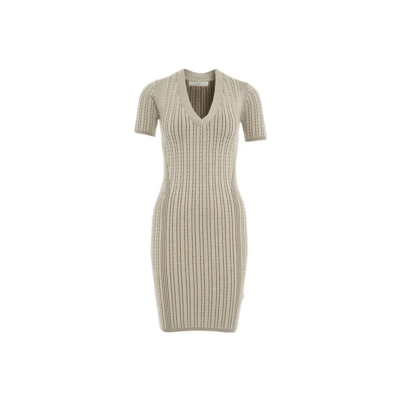 GUESS Short-Sleeved Dresses Women's Beige Yellow-0