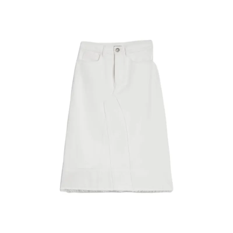 JIL SANDER A line Panelled Denim Skirt-0