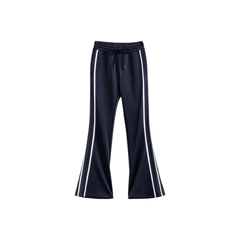 MADEN Knitted Sweatpants Women's Navy Blue-0