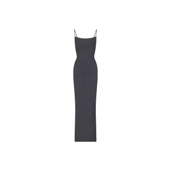 SKIMS SOFT LOUNGE LONG SLIP DRESS Slip Dresses Women's GRAPHITE/Graphite