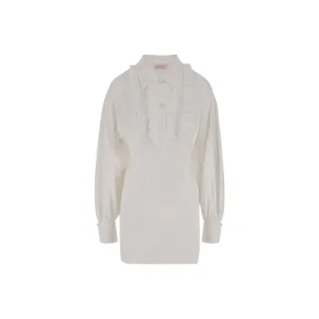 Valentino SS25 Long Sleeved Dresses Women's White