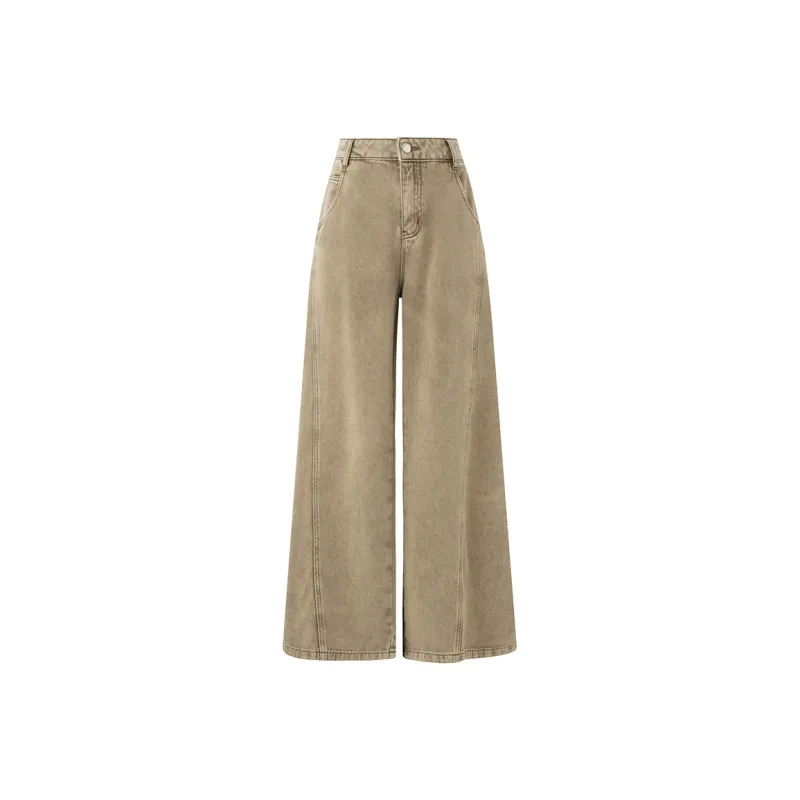 SOON FLOWER Jeans Women's Khaki-0