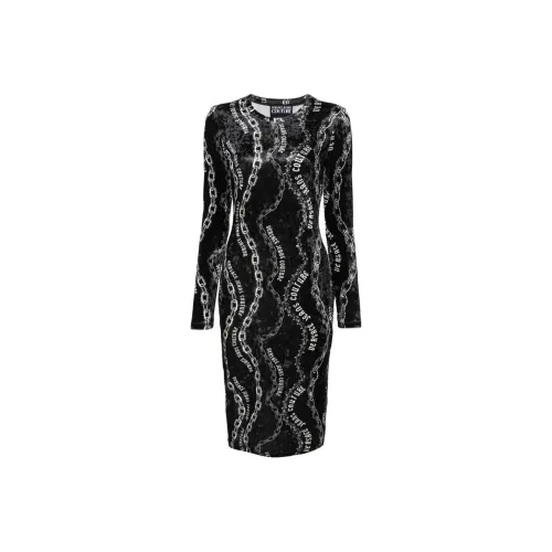 VERSACE JEANS COUTURE Chain Couture print Midi Dress