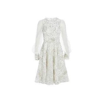 Marie Elie Long-Sleeved Dresses Women's White