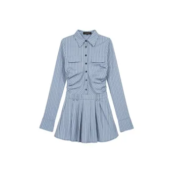 JOSR Long Sleeved Dresses Women's Stripes