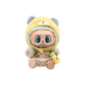 [Modified Doll] POP MART Labubu THE MONSTERS Sitting Party Collection, Confirmed, Bear Picnic, Cute Hang Tag Box 15cm