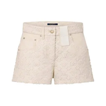 LOUIS VUITTON Monogram Fil Coupé Mini Shorts