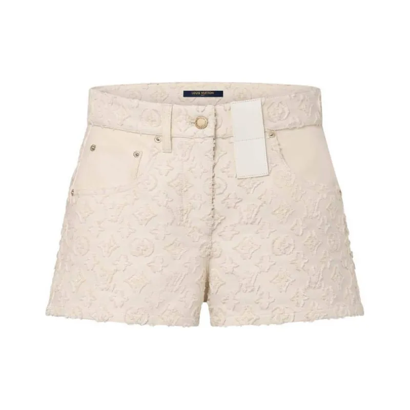 LOUIS VUITTON Monogram Fil Coupé Mini Shorts-0