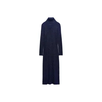 ZARA Long-Sleeved Dresses Women's Blue