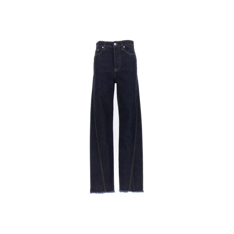 Lanvin Frayed Hem Jeans-0