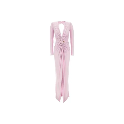 Elisabetta Franchi Pierced Jersey Red Carpet Dress