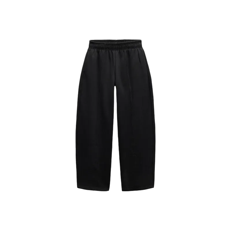 ZARA Knitted Sports Pants Women's Black-0