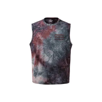 SALOMON Tank Tops Men Brown