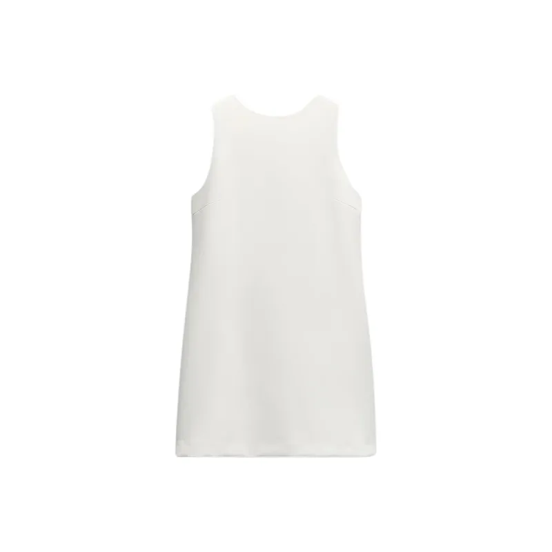 ZARA Sleeveless Dress Women's White-0