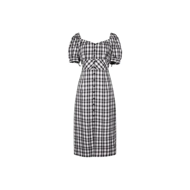 3COLOUR Short-Sleeved Dresses Women's Black White-0