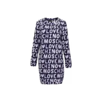 MOSCHINO Long Sleeved Dresses Women's Marine Blue