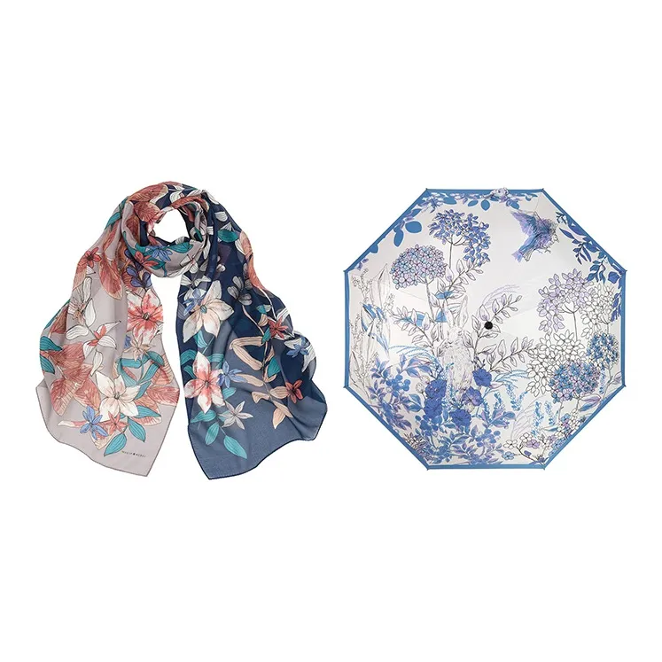 MARJAKURKI Mulberry Silk Scarves Women's-10
