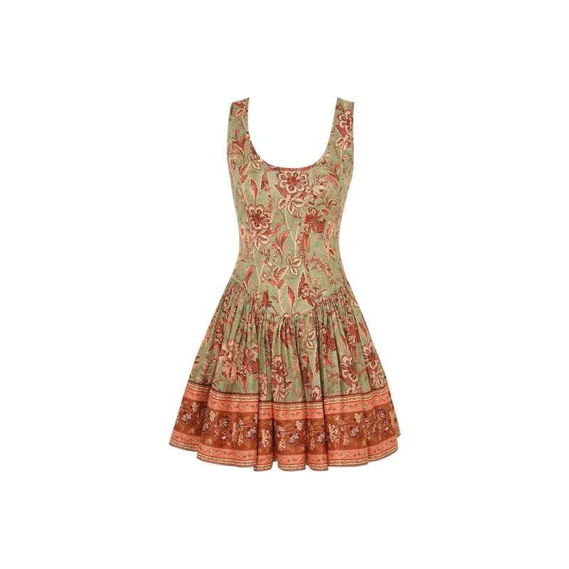 Zimmermann SS24 Slip Dresses Women's Sage Green-0