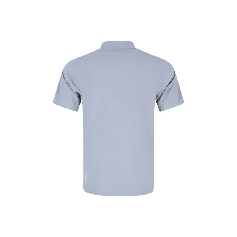 Asics D.FRESH Polo Shirt Men's Gray Blue-2