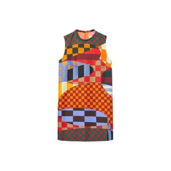 EMILIO PUCCI Giardino-print Silk Minidress
