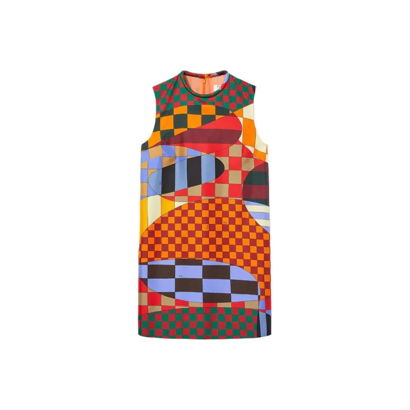 EMILIO PUCCI Giardino-print Silk Minidress-0