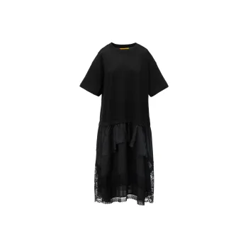 Onitsuka Tiger SS25 WS DRESS Short Sleeved Dress Women's Black