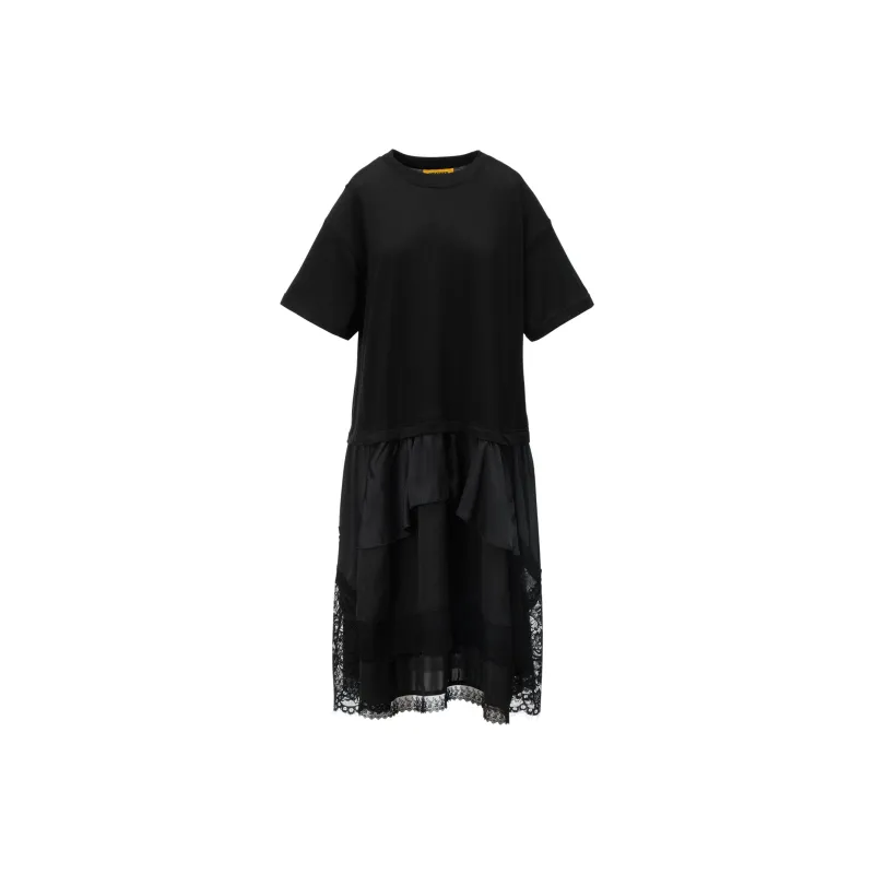 Onitsuka Tiger SS25 WS DRESS Short Sleeved Dress Women's Black-0