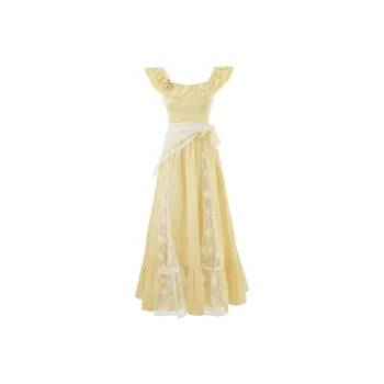 Incolore Short Sleeved Dresses Women's Yellow