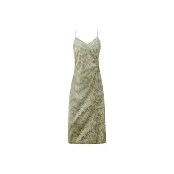 THE SEA LIFE Slip Dress Women's Moss Green