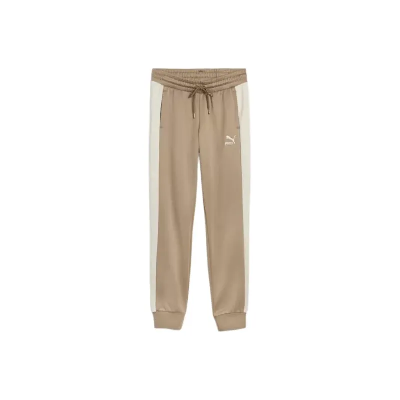 PUMA ICONIC T7 Knitted Sports Pants Women's Oak Branch-0