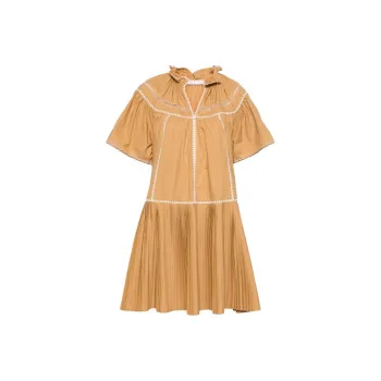 Ulla Johnson SS24 Short-Sleeved Dresses Women's Deep Yellow