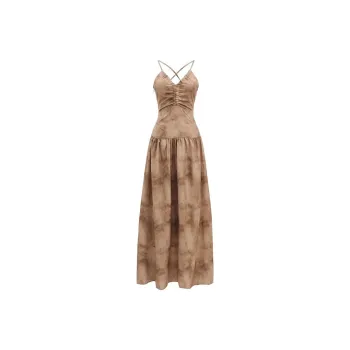 JOSR Slip Dresses Women's Khaki