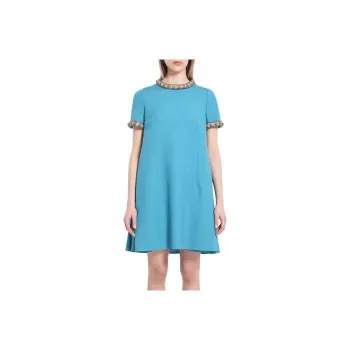 Valentino Short-Sleeved Dresses Women's Blue