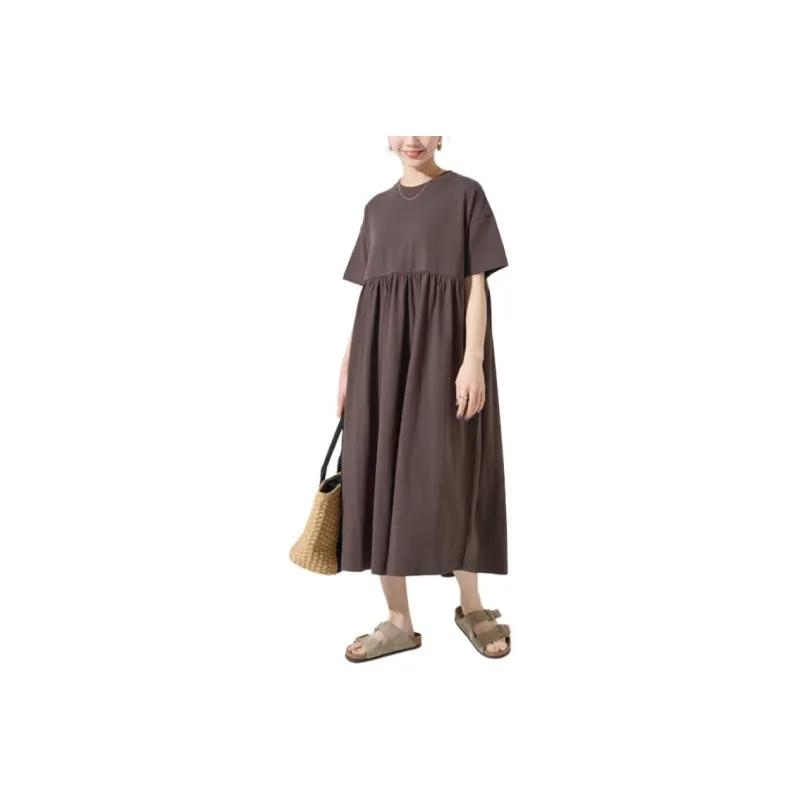 FREAK'S STORE Short Sleeved Dress Women's Brown-0