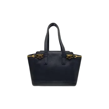 FERRAGAMO Calfskin Tote Bag, Shopping Bag, Handbag Women's Marine Blue