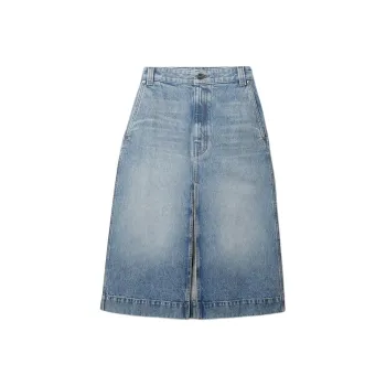 KHAITE The Charlene Denim Skirt