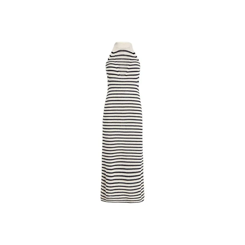 Tommy Hilfiger Sleeveless Dress Women's Black White-0