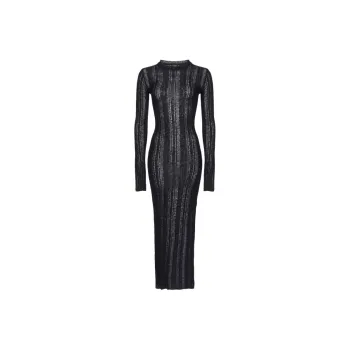 PINKO Long Sleeved Dress Women's Pure Black