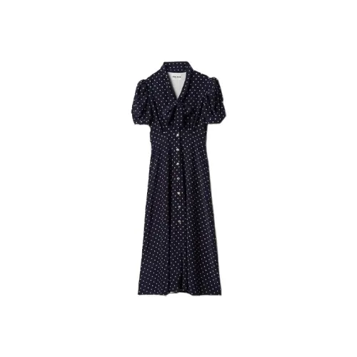 MIU MIU SS23 Short Sleeved Raffia Women's Blue