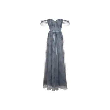 Marchesa Notte Sleeveless Dresses Women's Slate Gray