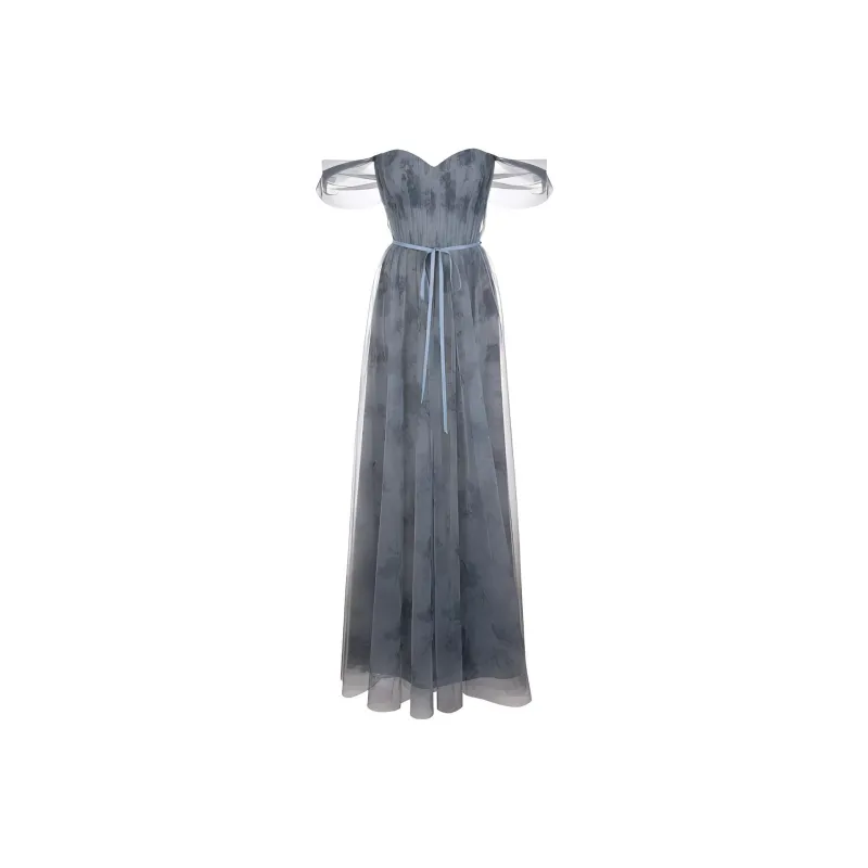Marchesa Notte Sleeveless Dresses Women's Slate Gray-0
