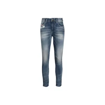 DIESEL 2017 Slandy Logo Patch Slim Jeans
