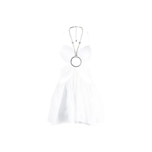 AREA Cut out Crystal embellished Minidress