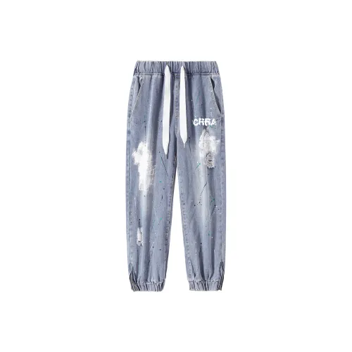 CHRROTA Jeans Unisex Blue