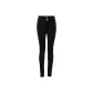 Warm Fleece Ankle-Length Pants-Black Denim