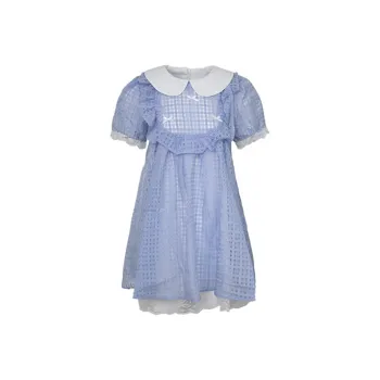 COVT Short Sleeved Dresses Women's Purple Blue