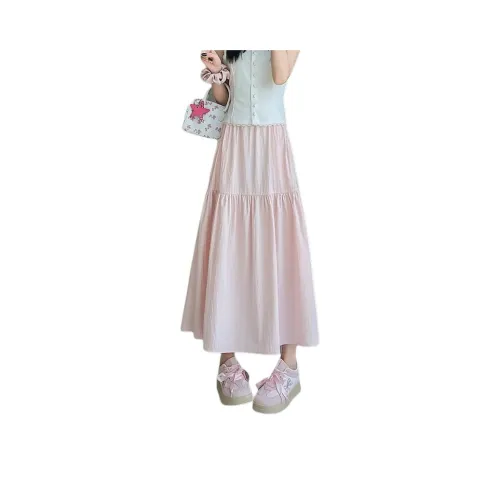 Flowers In Water Casual Long Skirt Women's