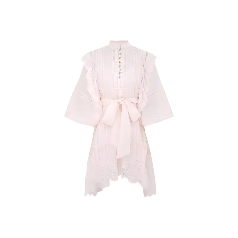 Zimmermann Crush Lace Billow Mini Dress-0