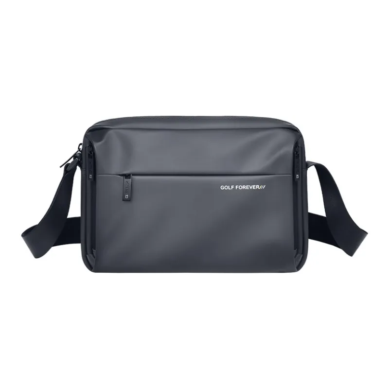 GOLF Fabric Crossbody Bag, Shoulder Bag Regular Men's Dusty Black/Elegant Gray-7